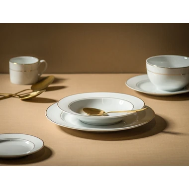 Porcelánový hluboký talíř ORO 21,5 cm