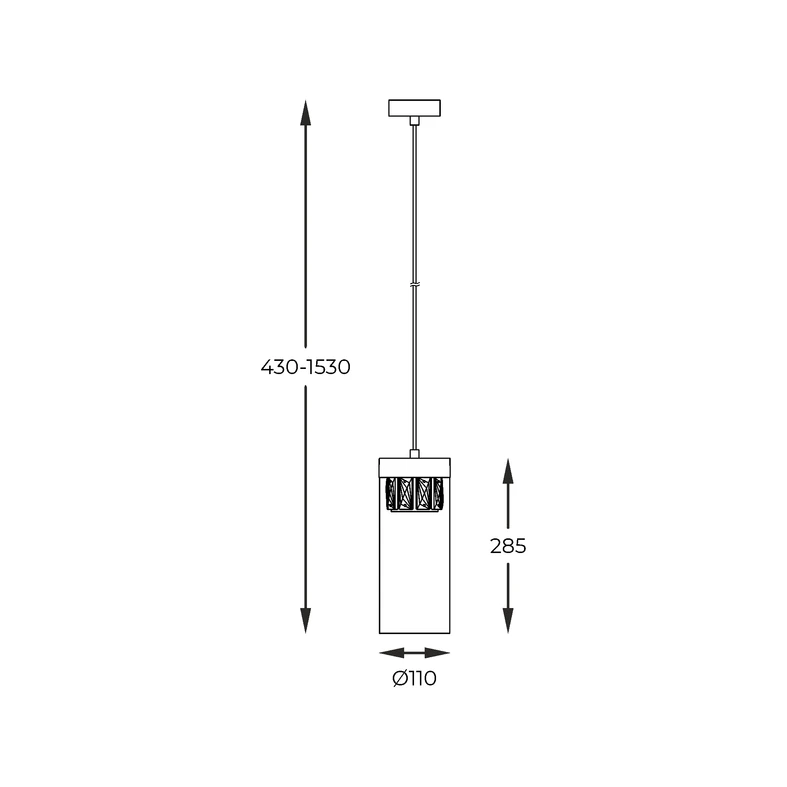 Závěsné svítidlo GEM P0389-01D-F7AC