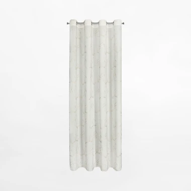 Ecru závěs s průchodkami EMILI 140x250 cm