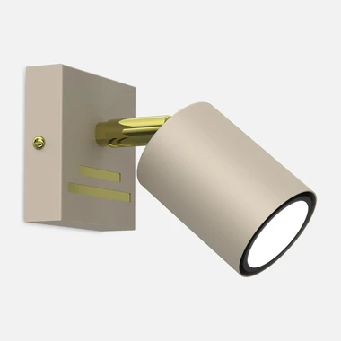 Béžovo-zlaté nástěnné svítidlo bodovka STRIPER