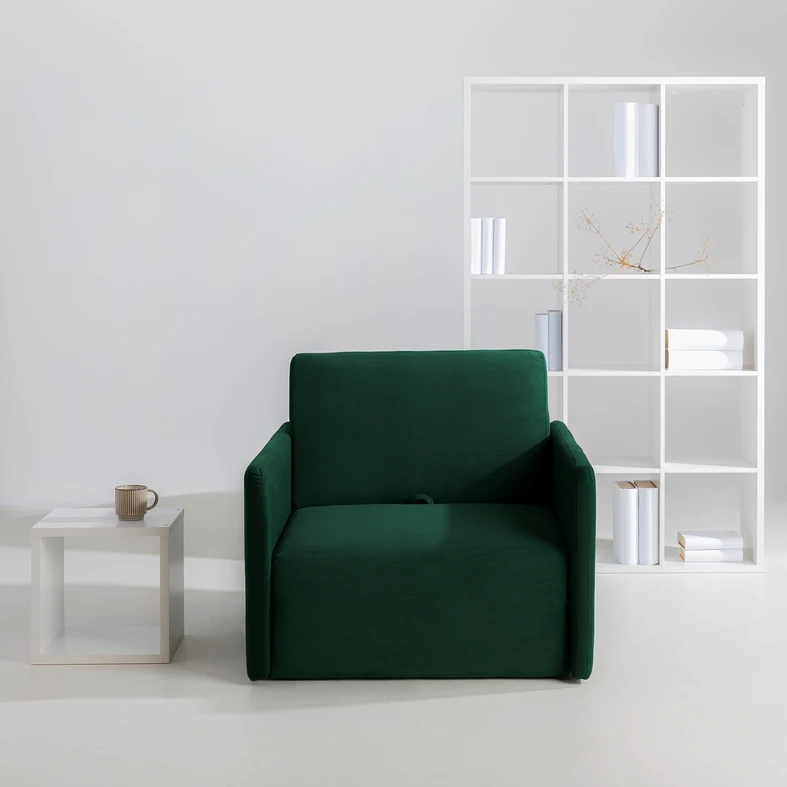 Sofa amerykanka zielona 93 cm MIKE