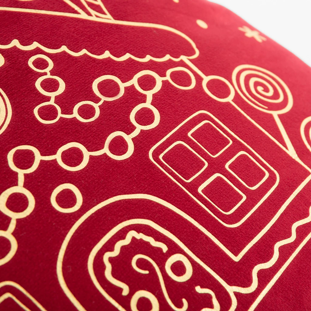 Vánoční povlak CANELLA červený 45x45 cm