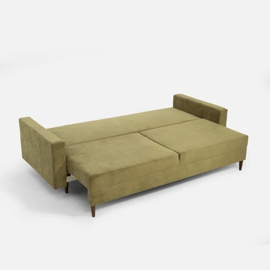 Trojmístná rozkládací pohovka MOSKA olivová