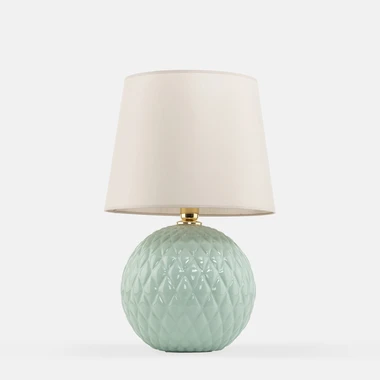 Stolní lampa mátovo-béžová SANTANA