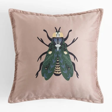 Béžový povlak na polštář ALUNA 45x45 cm