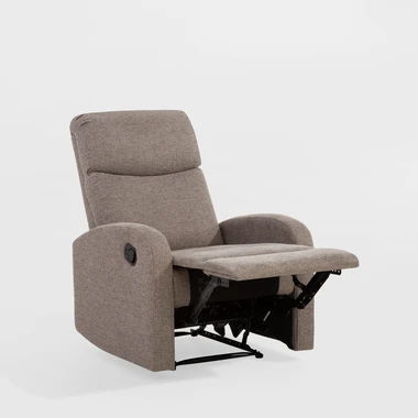 Čalouněné křeslo s relaxační funkcí KANO světle hnědé