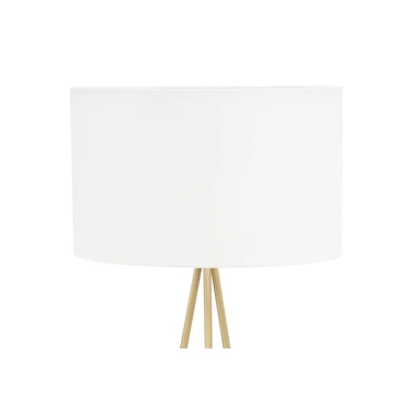 Lampa stojací stativ stínidlo bílá CARA