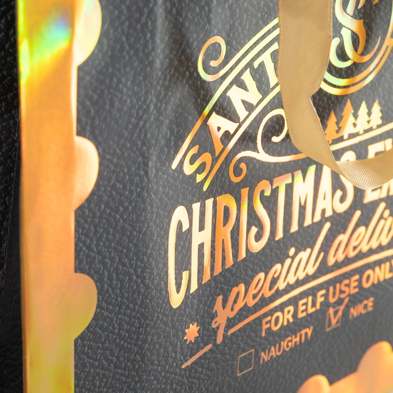 Dárková taška Vánoční expres 30 cm MIX