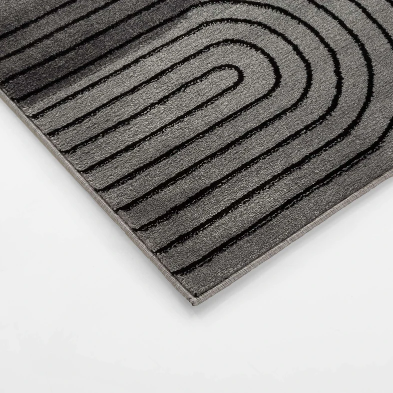 Koberec art déco šedý MILLEY 120x170 cm