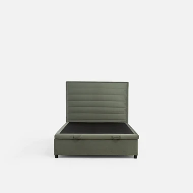 Postel boxspring zelená LAURITA 120x200 cm