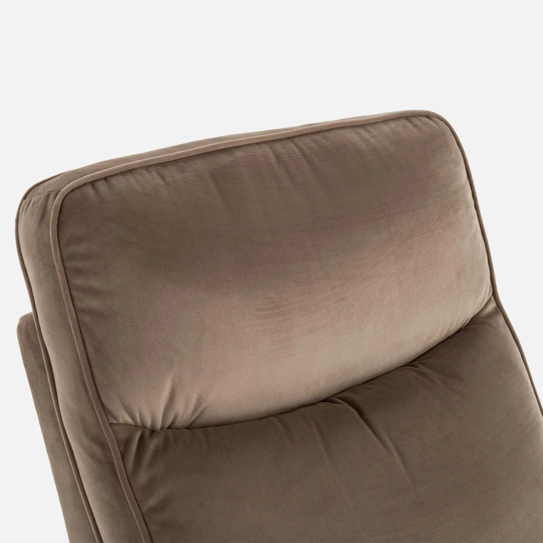 Béžové otočné křeslo s relaxační funkcí LUTTIN