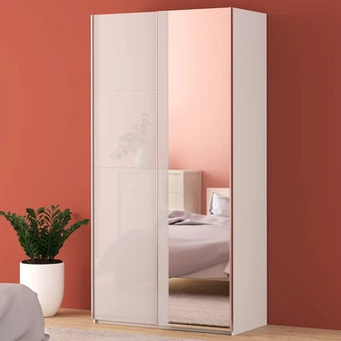 Zrcadlová skříň s posuvnými dveřmi FITIO lesk 120 cm