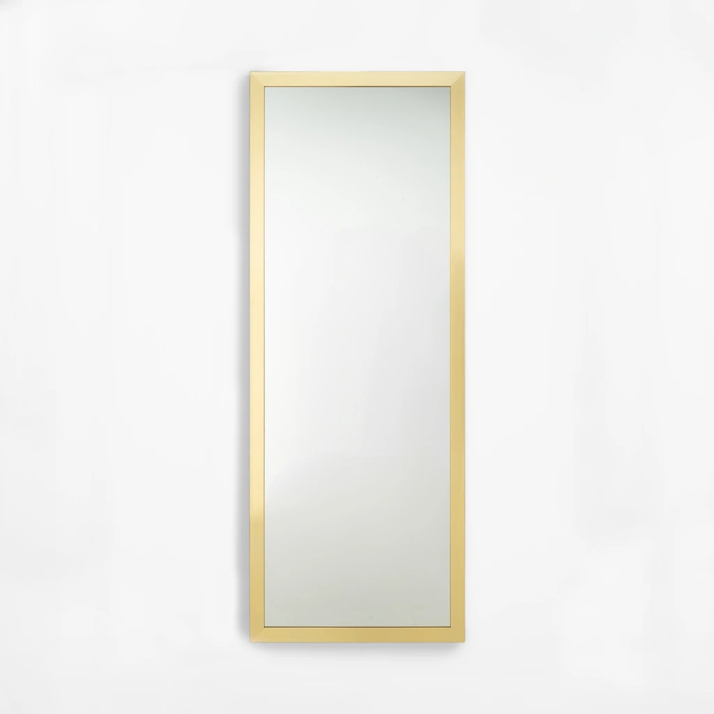Zrcadlo ve zlatém rámu SLIM 67,5x177,5 cm