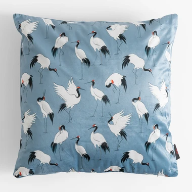 Modrý povlak na polštář LEANDRO 45x45 cm