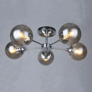 Chromované stropní svítidlo koule FRIDA 5