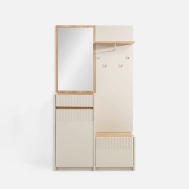 Předsíňová stěna s osvětlením OAK SQUERE