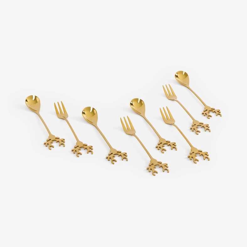 Sada vidliček s ozdobným koncem RUDOLF 4 ks