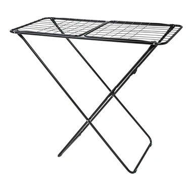 Černý sušák na prádlo KOLIBRI