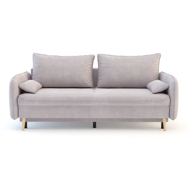 Pohovka šedorůžová VAMOS, nohy buk