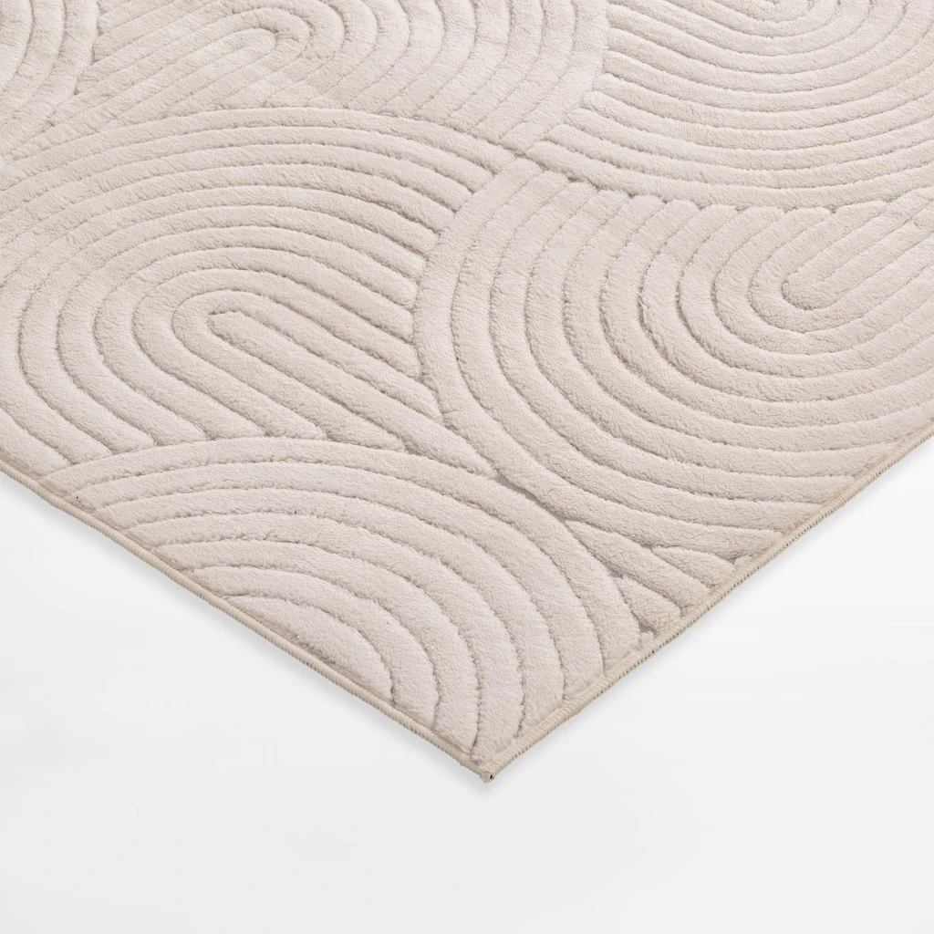 Koberec do obývacího pokoje MODERNO, krémový, 160x230 cm