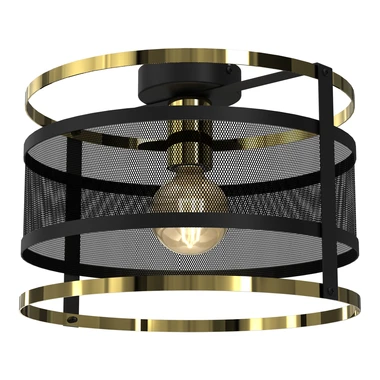 Černo-zlaté stropní svítidlo RIM