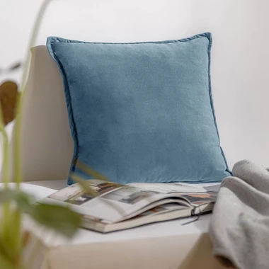 Modrý povlak na polštář GIGI 45x45 cm