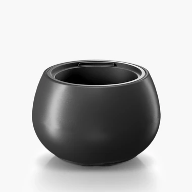 Antracitový květináč s vložkou HEOS 43,6 cm