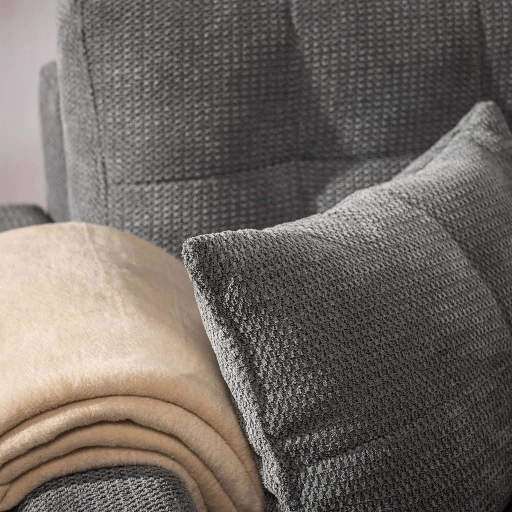 Šedá rozkládací pohovka AURA