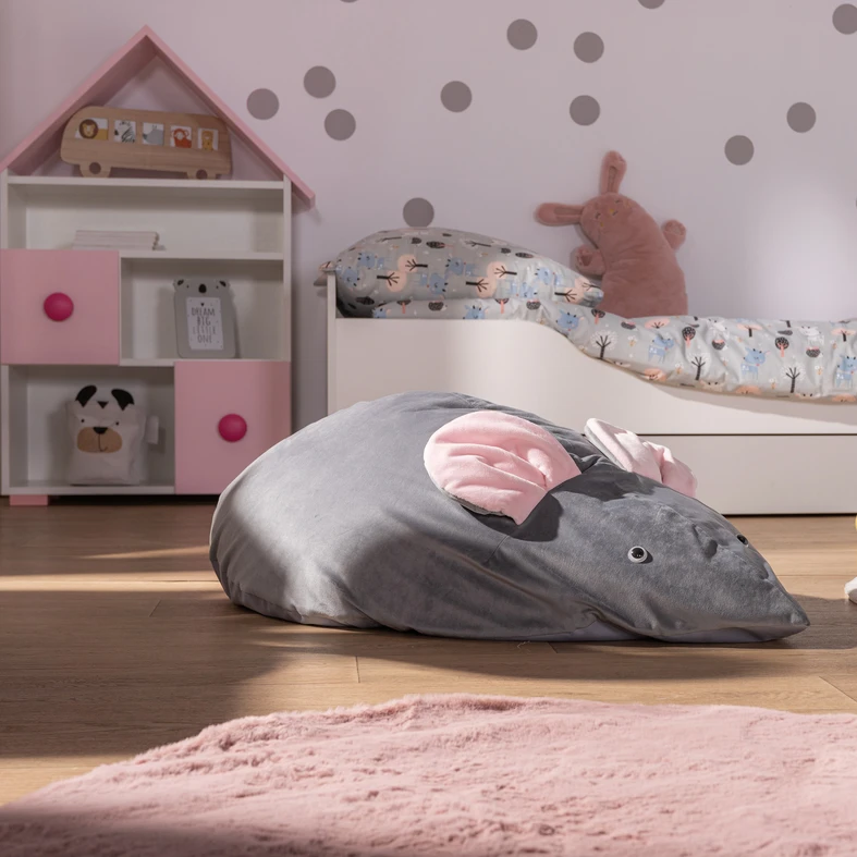 Růžový regál ve tvaru domku TOP BABY