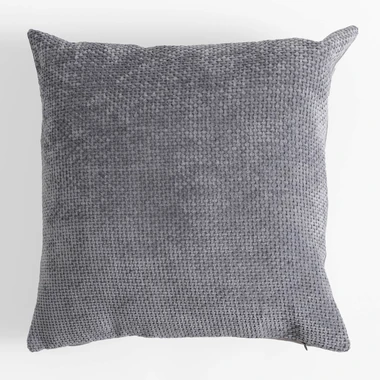 Dekorační šedý povlak na polštář CARMON 45x45 cm