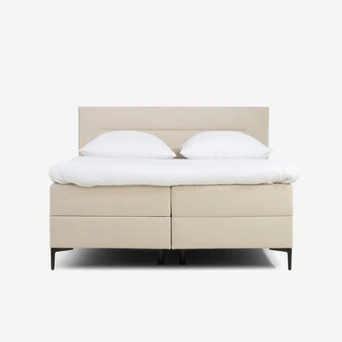 Postel boxspring světle béžová LILIAN 160x200 cm