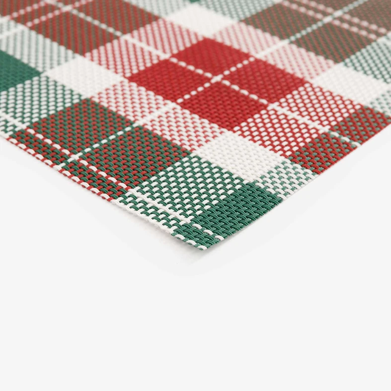 Vánoční prostírání s kostkovaným vzorem, 30x45 cm