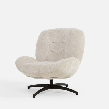 Retro otočné křeslo DIAMANTU béžové