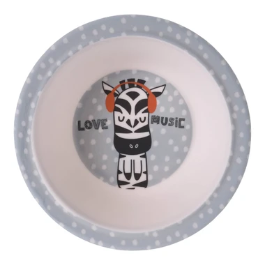 Dětská melaminová miska ZEBRA 400 ml