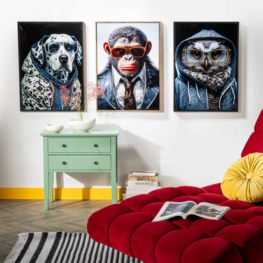 Obraz na plátně OPICE 52,5x72,5 cm