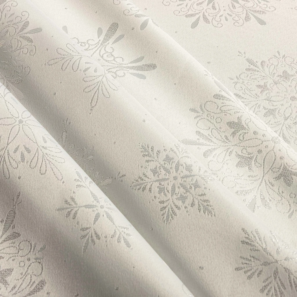 Vánoční ubrus bílý GLORIA 140x220 cm