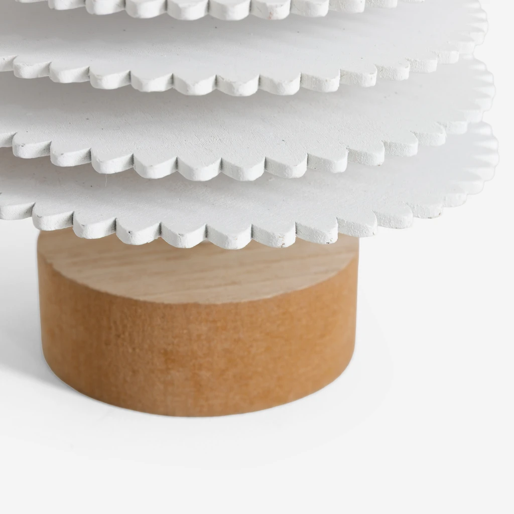 Dekorace bílý vánoční stromeček 37,5 cm MIX