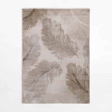 Krémový koberec s pírky SPAZZIO 120x170 cm