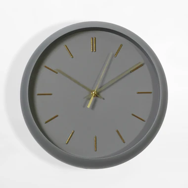 Šedé nástěnné hodiny 30,5 cm