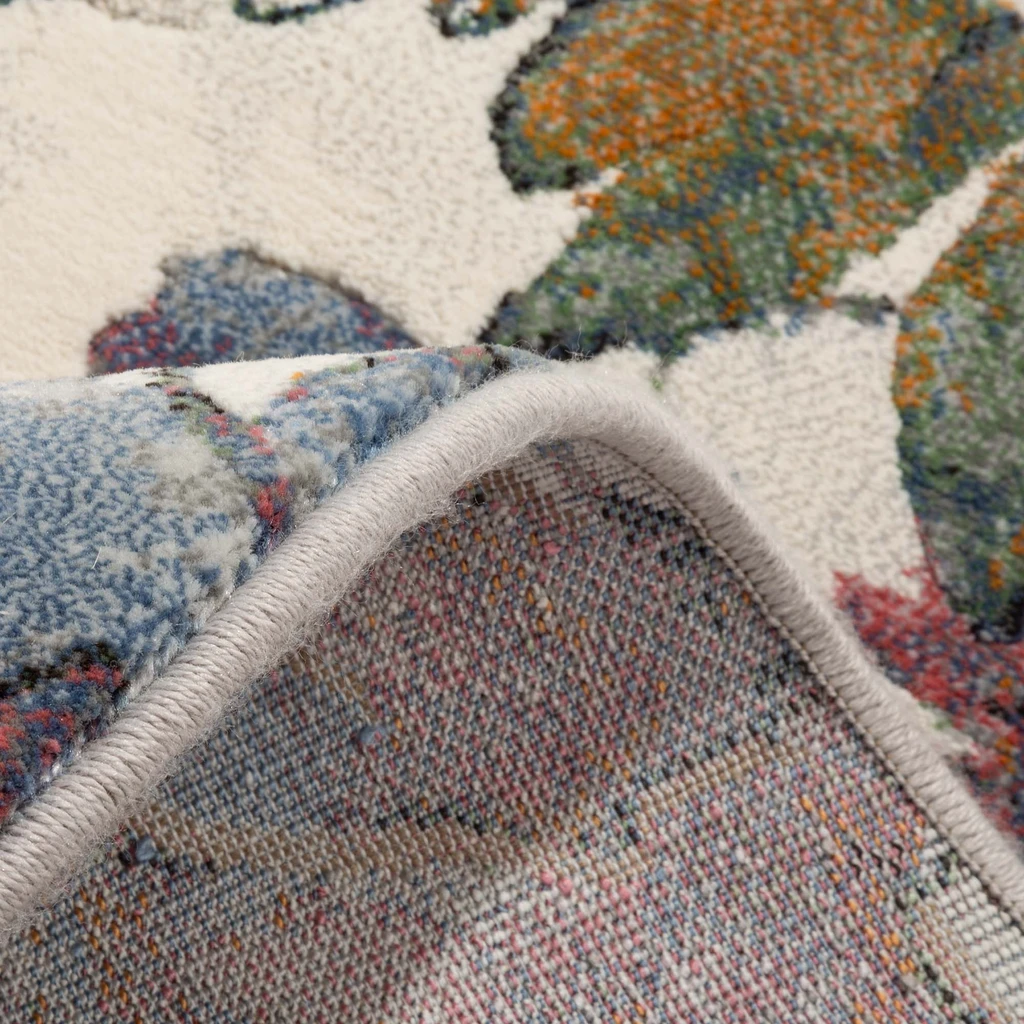 Kulatý koberec s květinami SORRENTO 160 cm