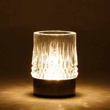 Stolní LED lampa IP44 CRYSTAL černá