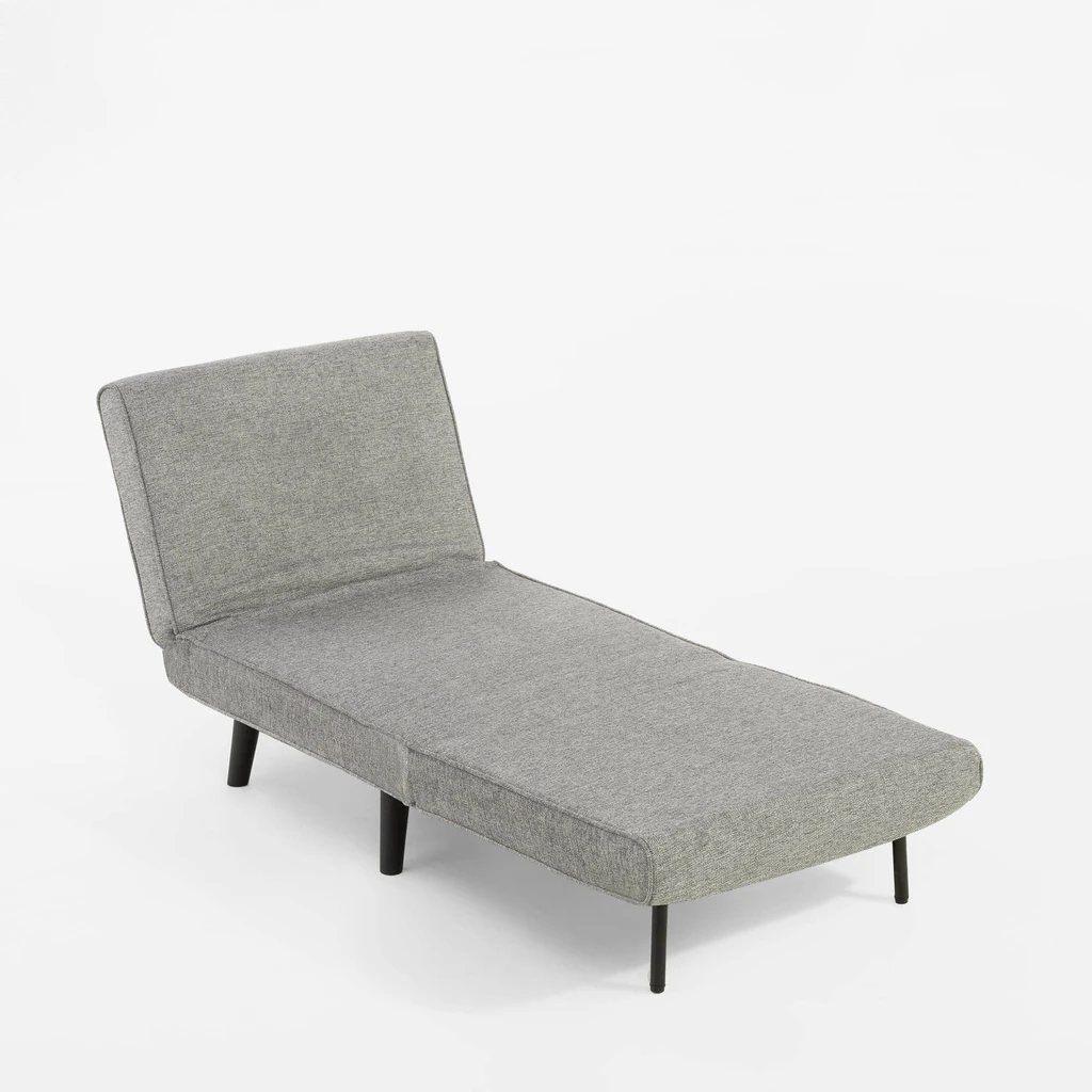 Rozkládací čalouněné křeslo šedé LAVILLA