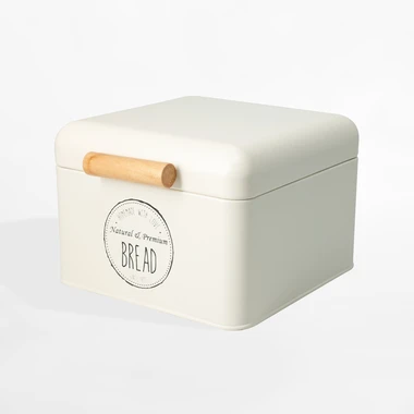Kovový chlebník 22x20x14 cm MIX