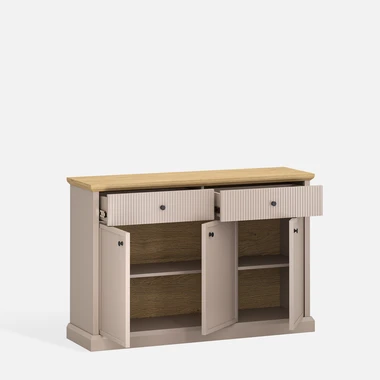Komoda do obývacího pokoje IDELLO taupe a kamenný dub