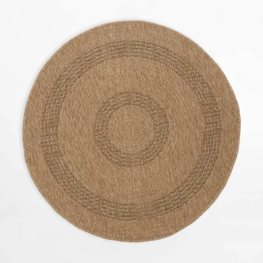 Venkovní koberec COMILLA, béžovo-černý, 120 cm