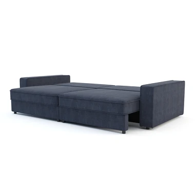 Čtyřmístná tmavě modrá pohovka MARKOS