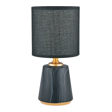Černo-zlatá stolní lampa 27 cm