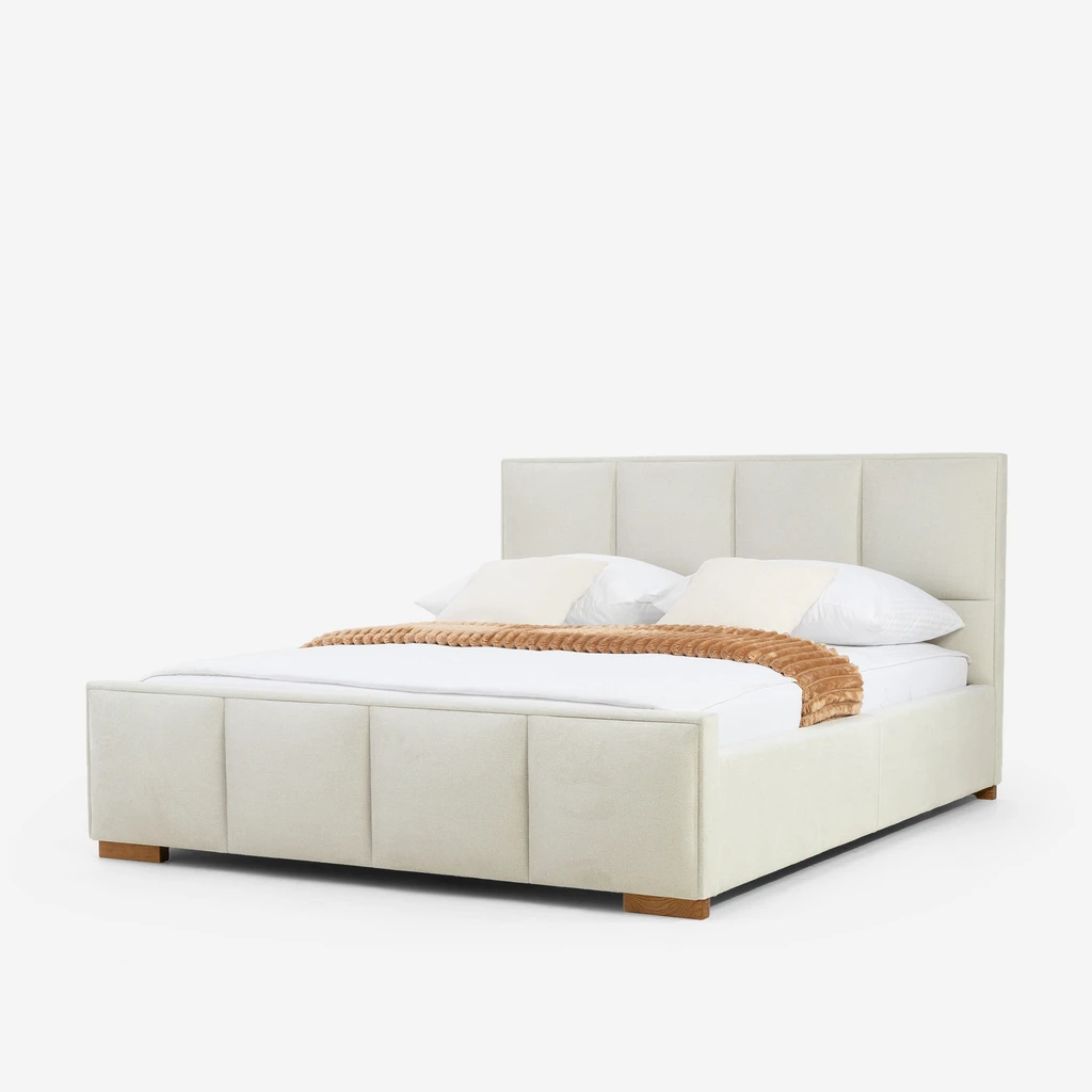 Krémová postel FABRIZZIO SQUERE P 160x200 cm