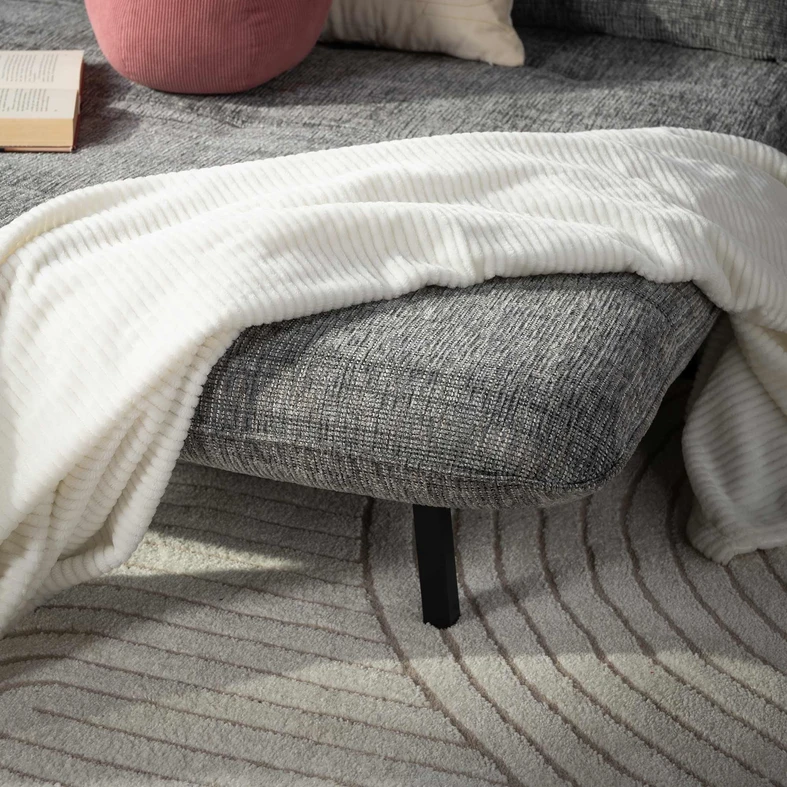 Sofa rozkładana 142 cm PIMIO szara Rozkládací pohovka PIMIO 142 cm šedá