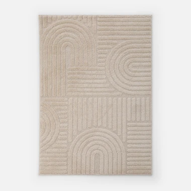 Krémový koberec LA CASA 3D 200x290 cm